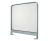 Door Barrier With Glass Infill - aluminium door barrier with glass panel 1