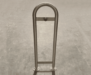 Door Guard Thin - steel door stop with rubber wall protector
