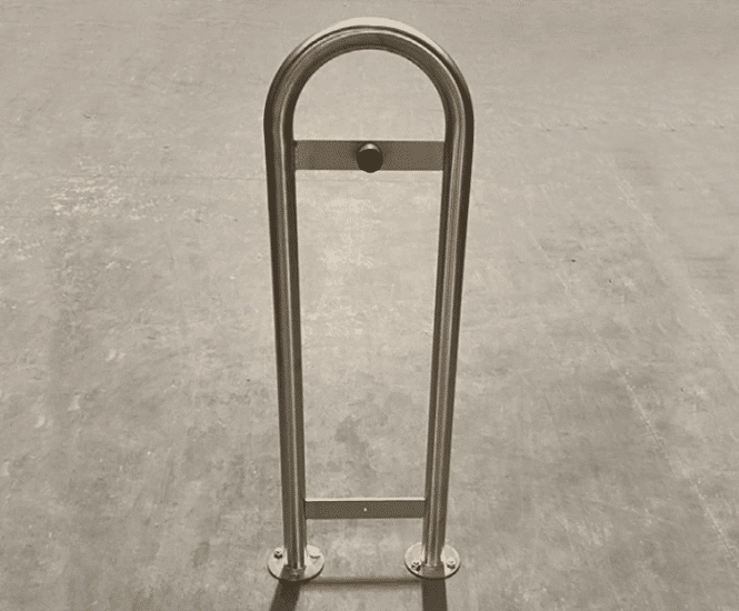 Door Guard Thin - steel door stop with rubber wall protector