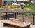 Solid Linear Benches - modular timber and steel outdoor seating 0