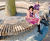 Rough&Ready Circular Benches - timber and steel tree seats 0