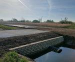 SoluForm concrete bagwork for culvert headwall - Norfolk