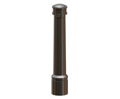 Borough PU Bollard - black polyurethane security post for traffic control