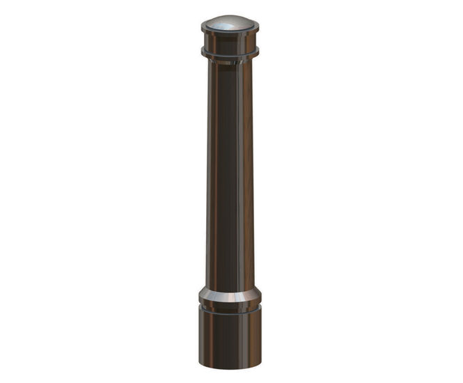 Borough PU Bollard - black polyurethane security post for traffic control