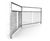 Galvanised steel pedestrian guardrail with sight gap 0