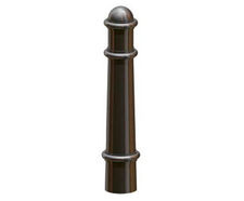 Slough PU Bollard - durable polymer and steel security post for paths