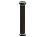 Hexham PU Bollard - durable polymer and steel security post for streets