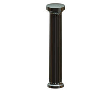 Hexham PU Bollard - durable polymer and steel security post for streets