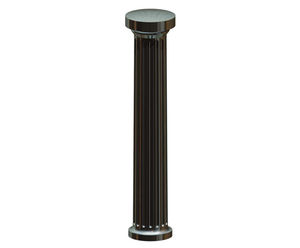 Hexham PU Bollard - durable polymer and steel security post for streets