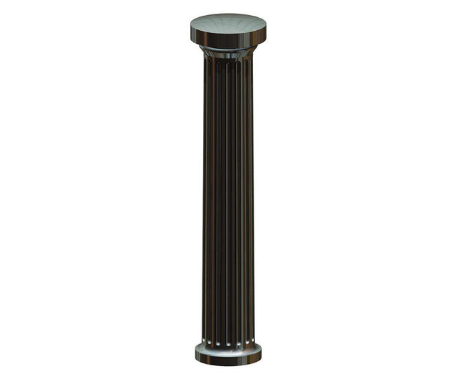 Hexham PU Bollard - durable polymer and steel security post for streets