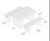 Dalness Table & Bench Set - wooden outdoor picnic table & bench for gardens 1