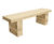 Aviemore Standard Bench - wooden garden bench for outdoor seating 1