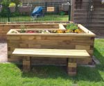 Aviemore Standard Bench - wooden garden bench for outdoor seating