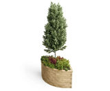 Wyvis Raised Planter - wooden planter for outdoor locations - on this page