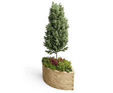Wyvis Raised Planter - wooden planter for outdoor locations