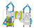 Unicorn Multi Play Unit - metal and HDPE climbing frame for toddlers 3