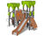 Wolf Multi Play Unit - metal climbing frame with treehouse bridge 0