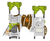 Wolf Multi Play Unit - metal climbing frame with treehouse bridge 3