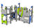 Mermaid Multi Play Unit - large HDPE & steel climbing frame for playgrounds 1