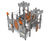 Armour Multi Play Unit - metal castle climbing frame for playgrounds 1