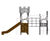 Armour Multi Play Unit - metal castle climbing frame for playgrounds 2