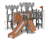 Armour Multi Play Unit - metal castle climbing frame for playgrounds - on this page