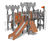 Armour Multi Play Unit - metal castle climbing frame for playgrounds 0