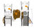 Armour Multi Play Unit - metal castle climbing frame for playgrounds 5