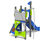 Pixie Multi Play Unit - metal climbing frame for playgrounds, ages 3-8 1