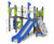 Phoenix Multi Play Unit - metal climbing frame and slide for playgrounds 0