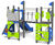 Phoenix Multi Play Unit - metal climbing frame and slide for playgrounds 1