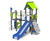 Gnome Multi Play Unit - metal climbing frame with slide for playgrounds 0