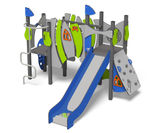 Goblin Multi Play Unit - outdoor HDPE and steel climbing frame - on this page