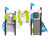 Goblin Multi Play Unit - outdoor HDPE and steel climbing frame 5