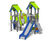 Troll Multi Play Unit - metal climbing frame for playgrounds with slide 1