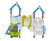 Troll Multi Play Unit - metal climbing frame for playgrounds with slide 2