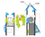 Selkie Multi Play Unit - metal climbing frame for toddlers with slide 5