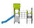 Giant Multi Play Unit - metal climbing frame with slide for playgrounds 5