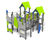 Giant Multi Play Unit - metal climbing frame with slide for playgrounds 1