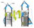 Giant Multi Play Unit - metal climbing frame with slide for playgrounds 2