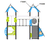 Rune Multi Play Unit - metal toddler climbing frame for outdoor playgrounds 3