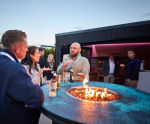 Arlo - outdoor fire table for gardens, concrete, gas or wood burning