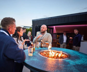 Arlo - outdoor fire table for gardens, concrete, gas or wood burning