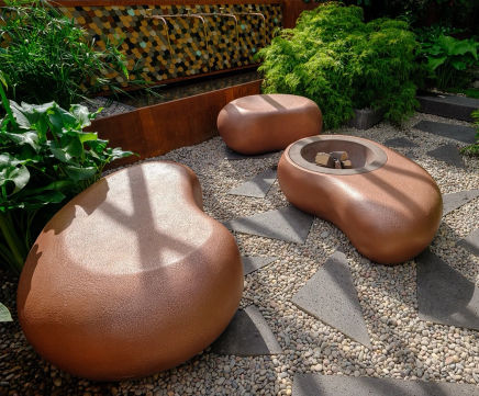 Fire Pebble - custom decorative stone for fireplaces and fire pits