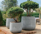 Opus - large outdoor planter pot for gardens, made from durable stone