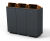 Box Bin Extra Slim - corten steel recycling bin with rain cover 5