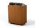 Box Bin Extra Slim - corten steel recycling bin with rain cover 3