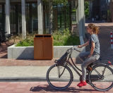 Box Bin Extra Slim - corten steel recycling bin with rain cover - on this page