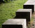 v55 - green oak and corten steel stool for public spaces 2