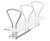Clip Bike Rack - steel or stainless street bicycle parking stand 5